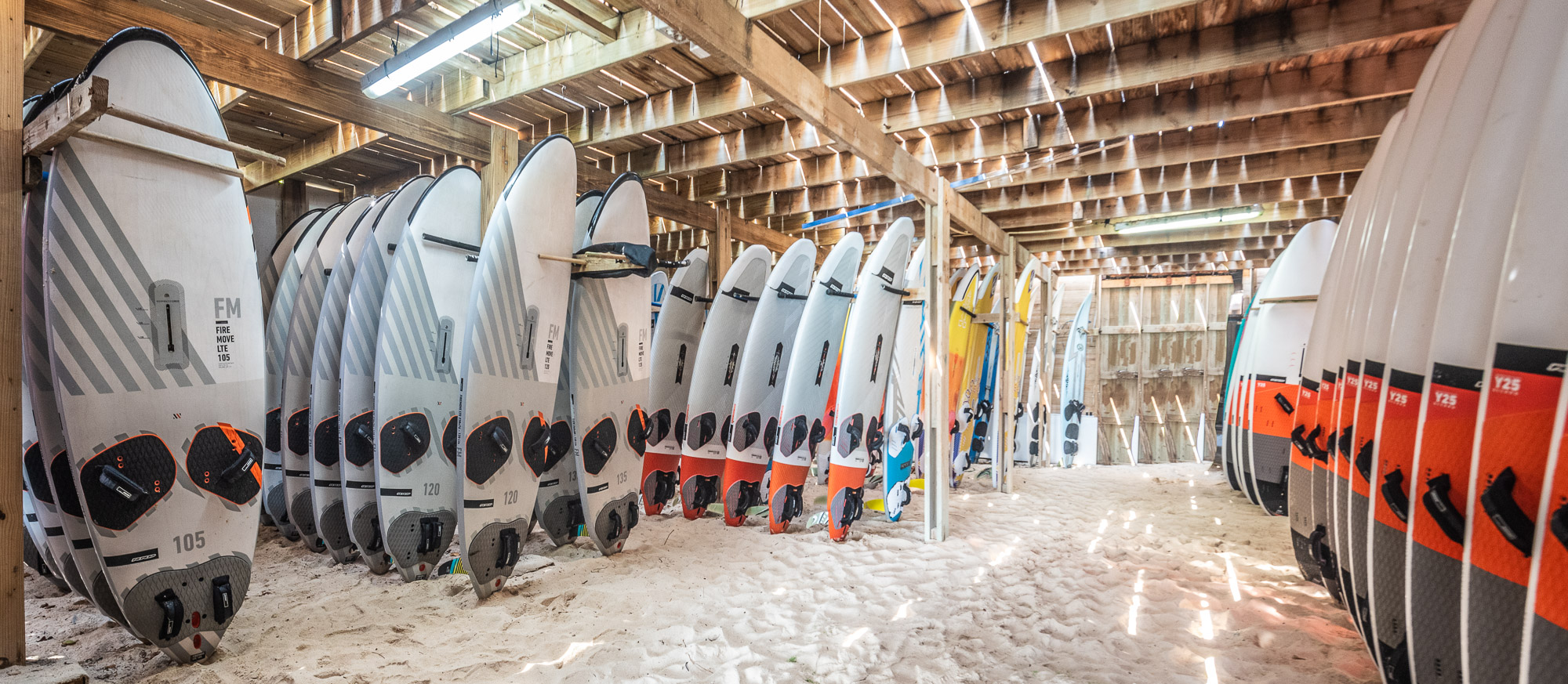 Bonaire Windsurf Place windsurf boards. RRD and Starboard